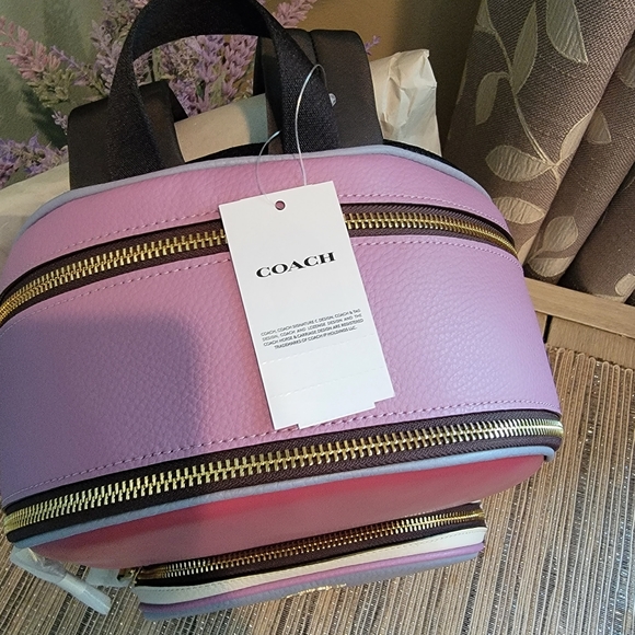 Coach Court Backpack in Colorblock - Picture 8 of 12